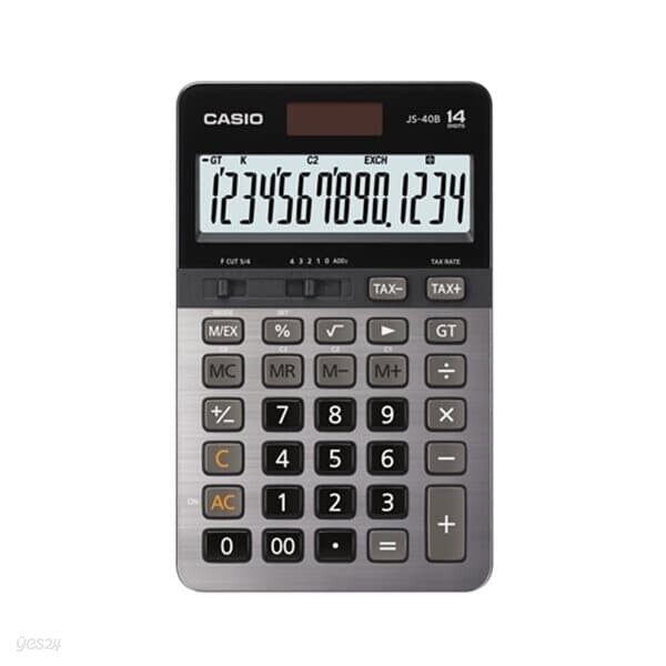 카시오)계산기(JS-40B/실버/14자리)