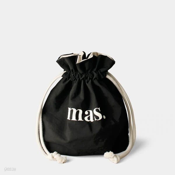 2 way string bag _ Black