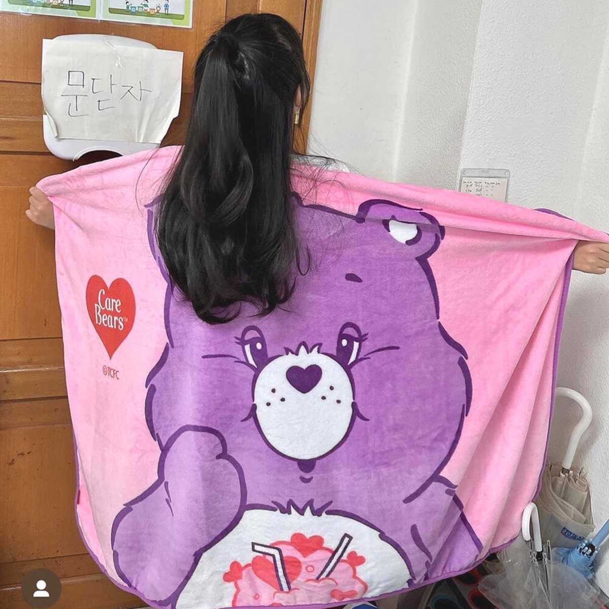 케어베어 프렌즈 애착 담요 2종 레인보우/쉐어베어