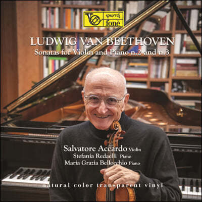 Salvatore Accardo — Salvatore Accardo 베토벤: 바이올린과 피아노를 위한 소나타 2,3번 (Beethoven: Sonatas for Violin and Piano No.2 & No.3) 앨범 커버