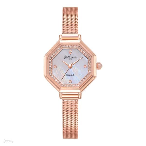 발렌티노루디 VR2582B-WTRG 여자 메탈 다이아몬드 손목시계 보석감별서 제공