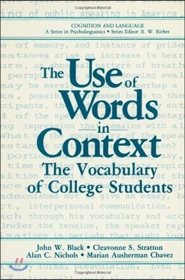 The Use of Words in Context: The Vocabulary of Collage Students