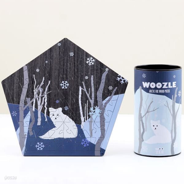 [WOOZLE] 우즐 비정형 나무퍼즐 - 북극여우 - 극지방 멸종동물 시리즈