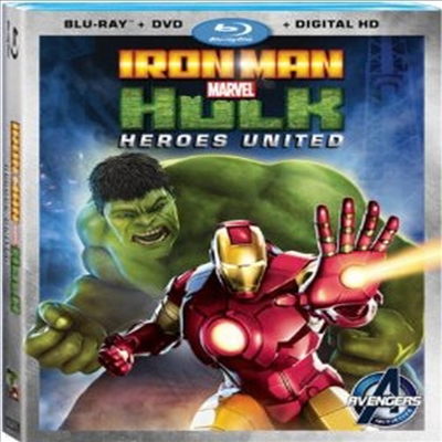 Iron Man and Hulk: Heroes United (̾  ũ) (ѱ۹ڸ)(Blu-ray)