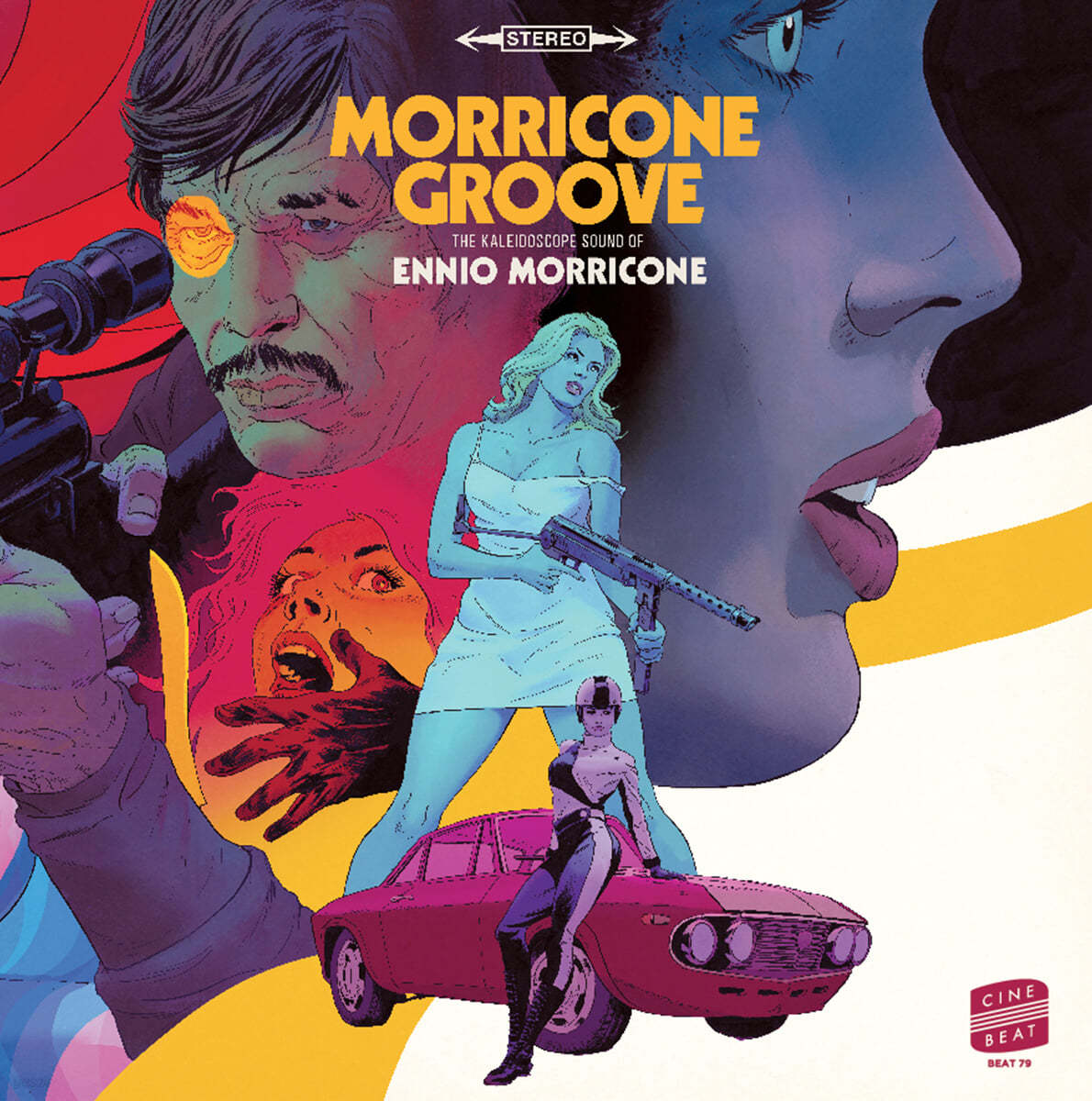 엔니오 모리꼬네 초창기 영화음악 모음집 (Morricone Groove: The Kaleidoscope Sound of Ennio Morricone) [옐로우  오렌지 &amp; 레드 화이트 컬러 2LP]