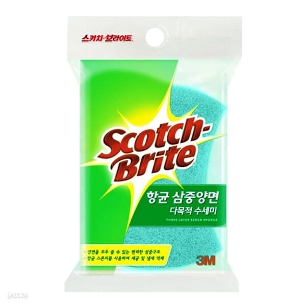 3M)3중 양면 수세미(MD-100DB)