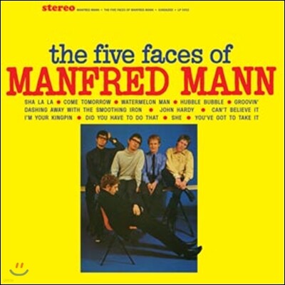 Manfred Mann — The Five Faces Of Manfred Mann 앨범 커버