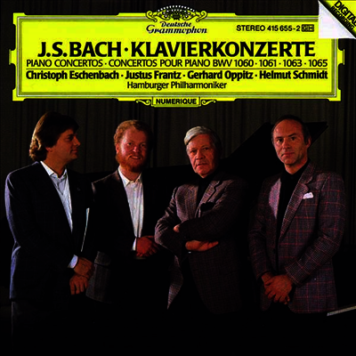 Christoph Eschenbach,Justus Franz,Gerhard Oppitz,Helmut Schmidt — 바흐: 두 대, 세 대 & 네 대를 위한 피아노 협주곡 (Bach: Concertos for 2,3 & 4 Pianos) - Christoph Eschenbach 앨범 커버