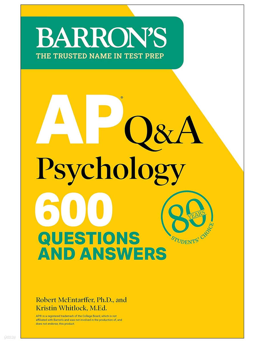 AP Q&A Psychology, Second Edition: 600 Questions and Answers