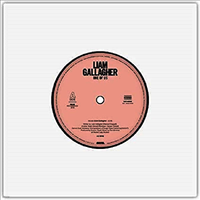 Liam Gallagher — One Of Us (7" Single) 앨범 커버