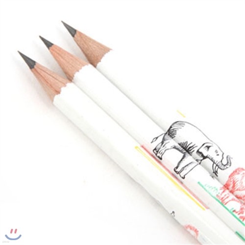 [VIARCO] Vintage Pencil 3pcs - Zoo Animals