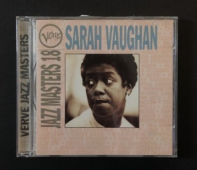 [CD] 수입반 SARAH VAUGHAN - JAZZ MASTERS18 (US 발매)