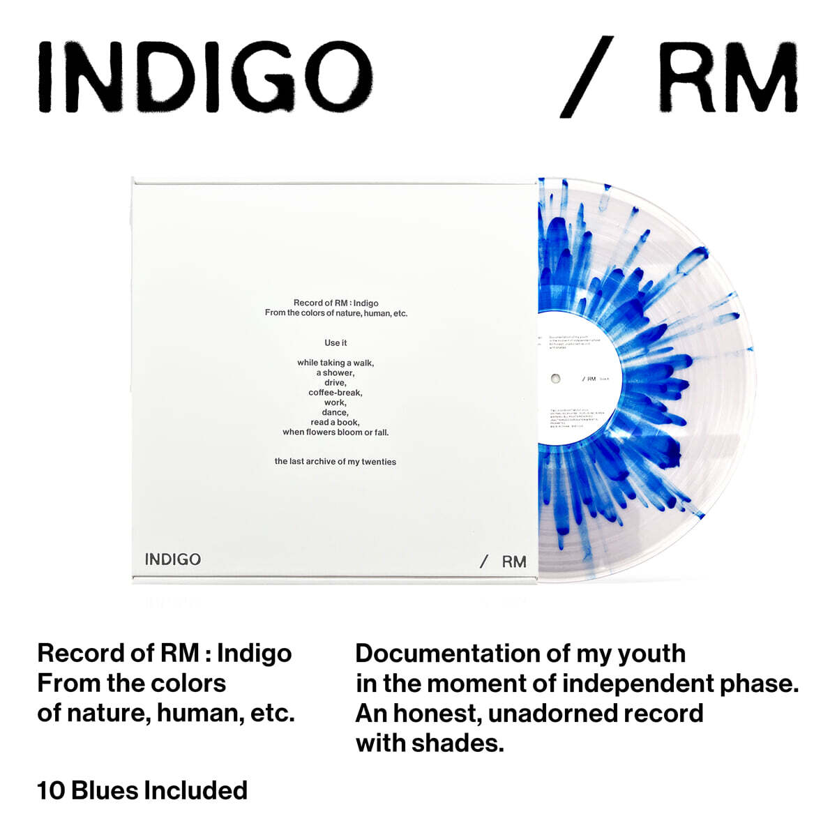 RM (방탄소년단) - 'Indigo' [컬러 LP] 