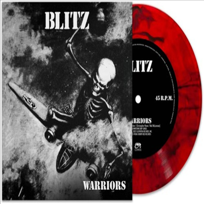 Blitz - Warriors (Red Marble 7 inch Single LP)