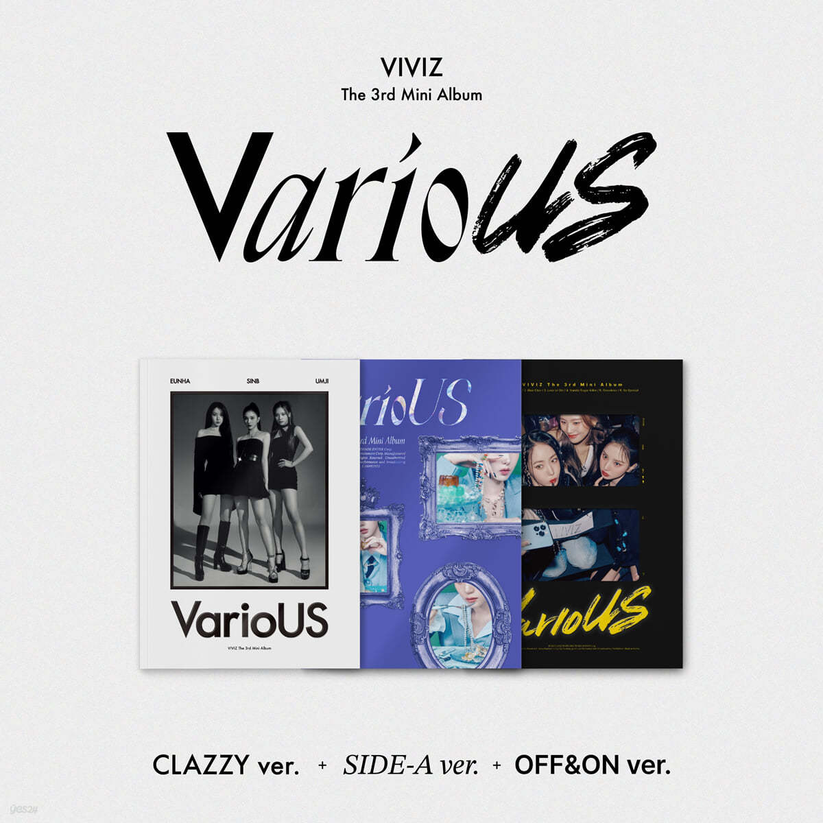 비비지 (VIVIZ) - 미니앨범 3집 : VarioUS [Photobook] [버전 3종 중 1종 랜덤 발송]