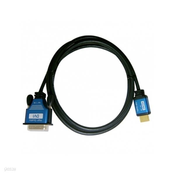 LANSTAR DVI-HDMI블루메탈케이블(LS-DVIS-HDMI-B,10m)