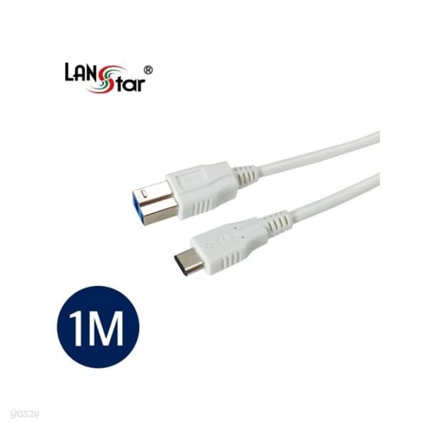 LANSTAR USB3.1 C to USB3 B 케이블 LS-U31-CM3BM, 1m