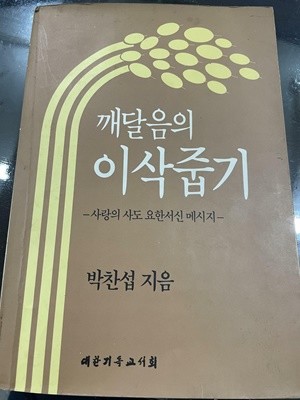 깨달음의 이삭줍기 -사랑의 사도 요한서신 메시지 | 박찬섭 지음 | 대한기독교서회