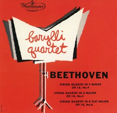 바랄리 콰르텟 - Barylli Quartet - Beethoven String Quartets No.4-6 [일본발매]