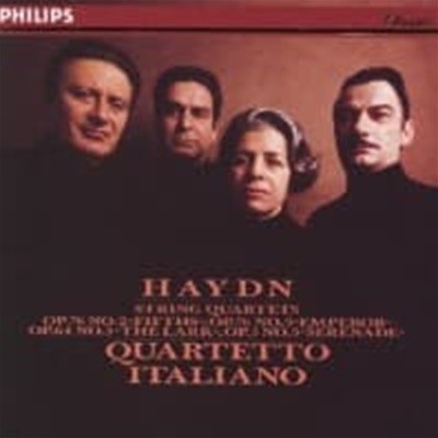 Quartetto Italiano / Haydn : String Quartets "The Lark" "Fifth" ~ 일본수입/PHCP3571)