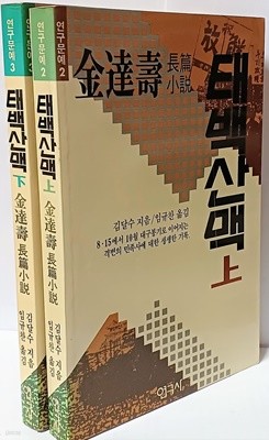 태백산맥 (상),(하)세트 -김달수 장편소설-8,15에서 10월 대구봉기로 이어지는 격변의 민족사에 대한 생생한 기록-초판-절판된귀한책-