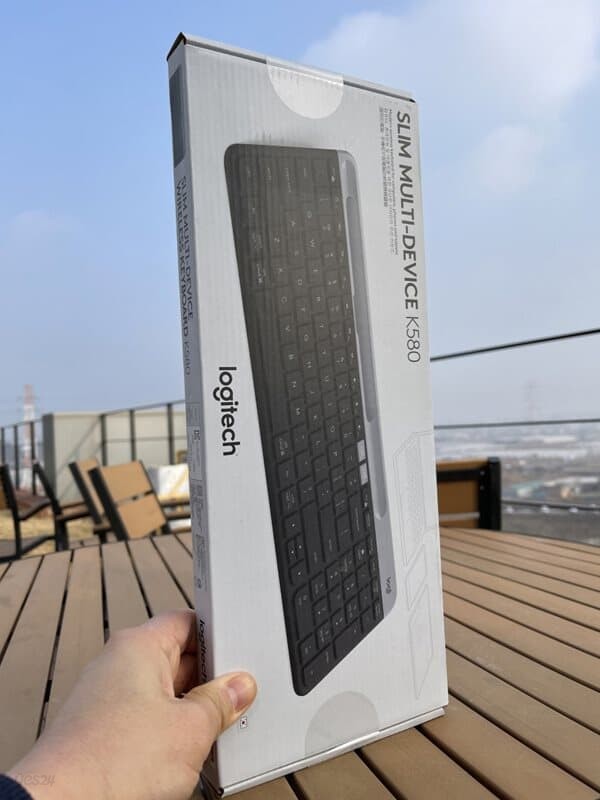 로지텍K580 슬림 멀티디바이스 무선 키보드 자판 블랙