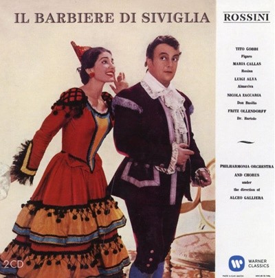 마리아 칼라스 - Maria Callas - Il Barbiere Di Siviglia 2Cds [오리지날 커버 LP 미니어쳐] [U.K & E.U발매]