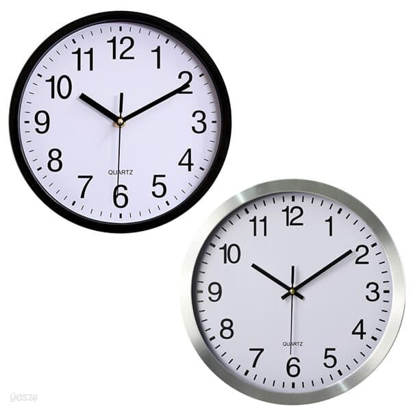 OMT 심플 클래식 무소음 원형 벽시계 (34.5cm) 간편설치 인테리어 시계