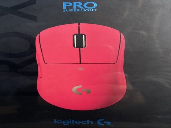로지텍 Pro X SuperLight 무선 게이밍 마우스 핑크