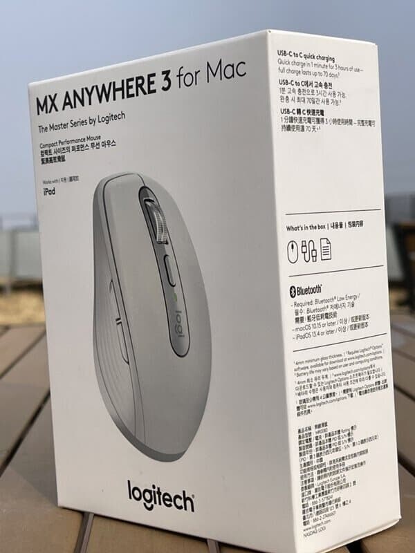 프로 로지텍 MX Anywhere 3 for MAC 무선 마우스 화이트