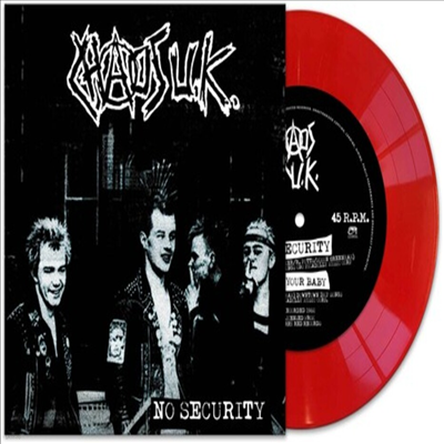 Chaos UK - No Security (Red 7 inch Single LP)