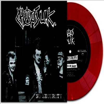 Chaos UK - No Security (Red 7 inch Single LP)