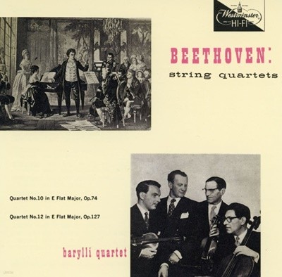 바랄리 콰르텟 - Barylli Quartet - Beethoven String Quartet No.10 , No.12 [일본발매]