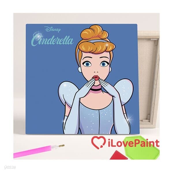 디즈니 프린세스 보석십자수 뷰티풀 신데렐라 25X25