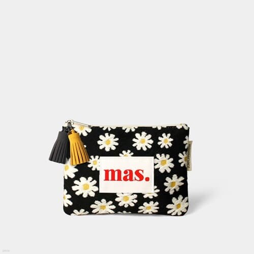 Basic pouch _ 니트데이지 Black