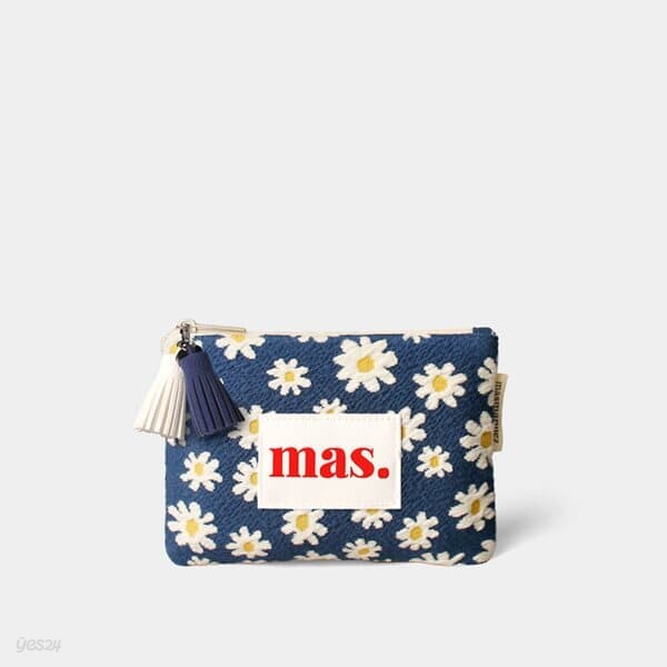 Basic pouch _ 니트데이지 Navy