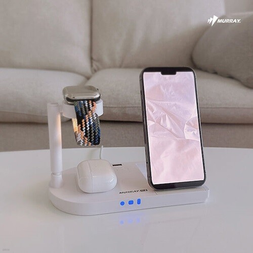 [머레이] 미니조명 5in1무선충전기 (F5) 갤럭시워치 애플워치 