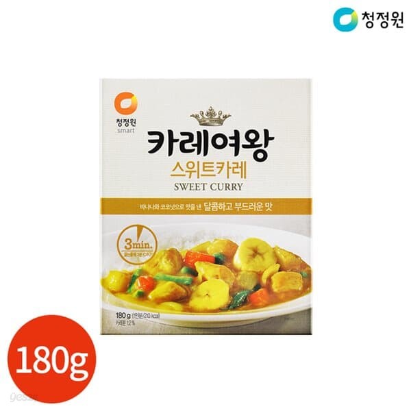 청정원 카레여왕 스위트카레 180g