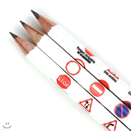 [VIARCO] Vintage Pencil 3pcs - Traphic Signs (ǥ)