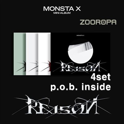 [미개봉/예판4종세트] 몬스타엑스 MONSTA X REASON 미니앨범 12집