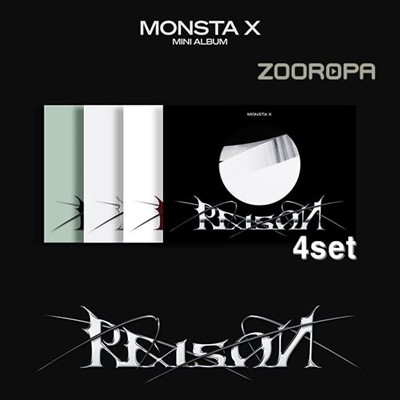 [미개봉/일반4종세트] 몬스타엑스 MONSTA X REASON 미니앨범 12집