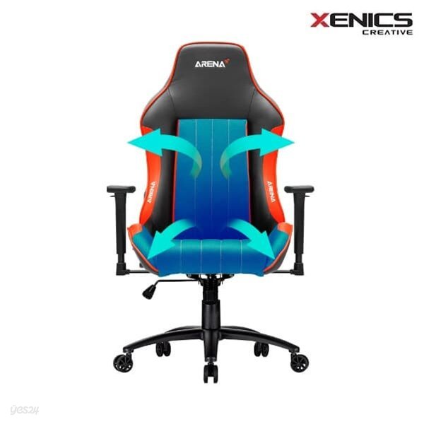 [제닉스] 게임용/게이밍 컴퓨터 의자 NEW ARENA-X ZERO AIR RED Chair