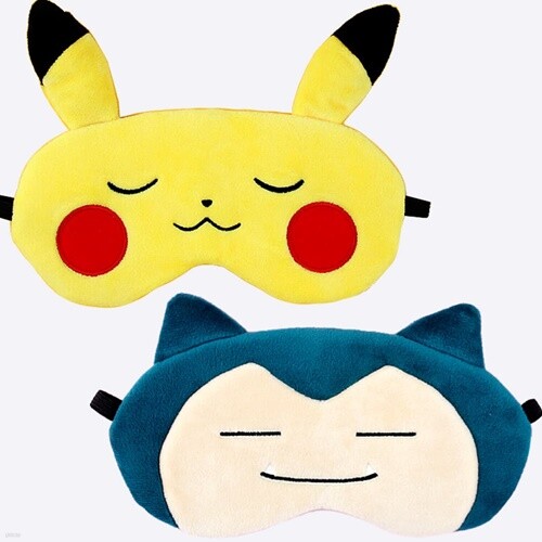 포켓몬 수면 안대/피카츄 잠만보 눈가리개