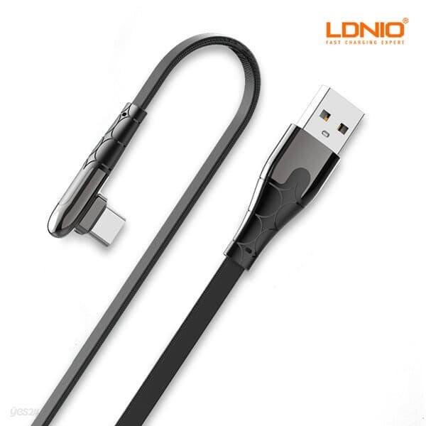 엘디니오 90도 ㄱ자 USB 5핀/8핀/C타입 고속 충전 케이블 2M 2.4A