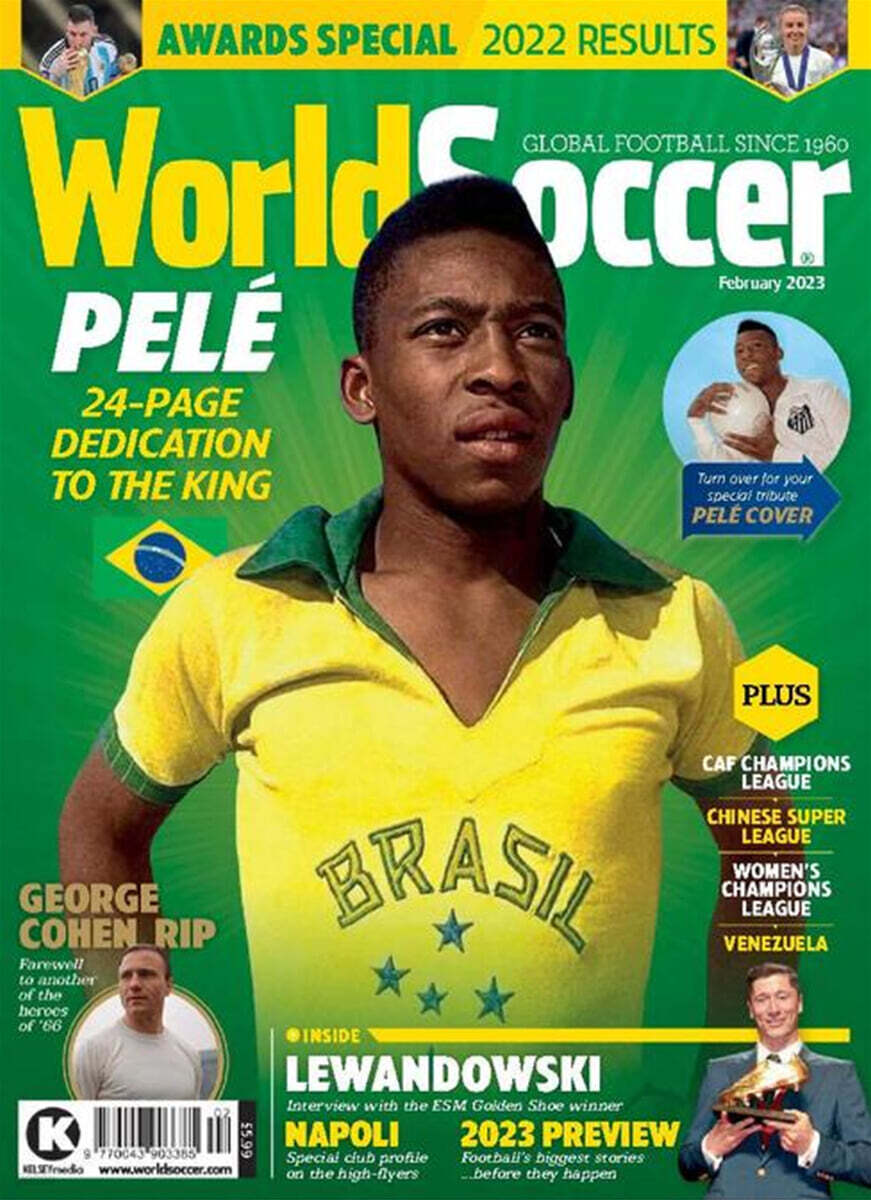 World Soccer (월간) : 2023년 2월 : 펠레 커버