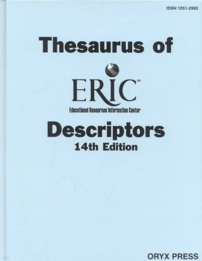 Thesaurus of Eric Descriptors: 14th Edition