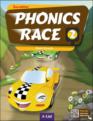 Phonics Race 2 (2/E): Student Book with App / Workbook