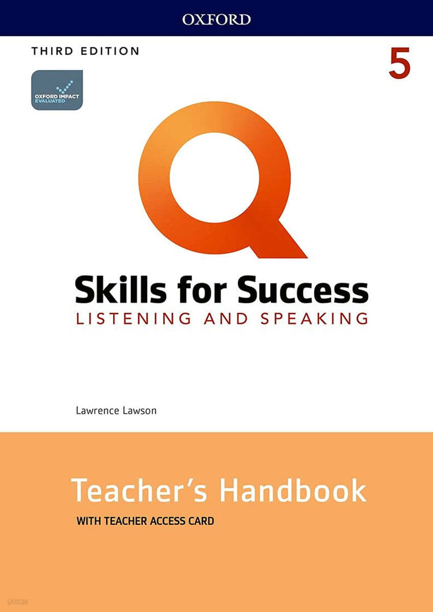 Q Skills for Success 3E Listening & Speaking 5 Teacher's handbook with Teacher Access Card