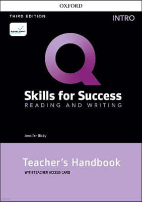 Q: Skills for Success: Intro Level: Reading and Writing Teacher's Handbook with Teacher's Access Card