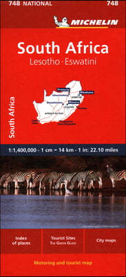 South Africa - National Map 748